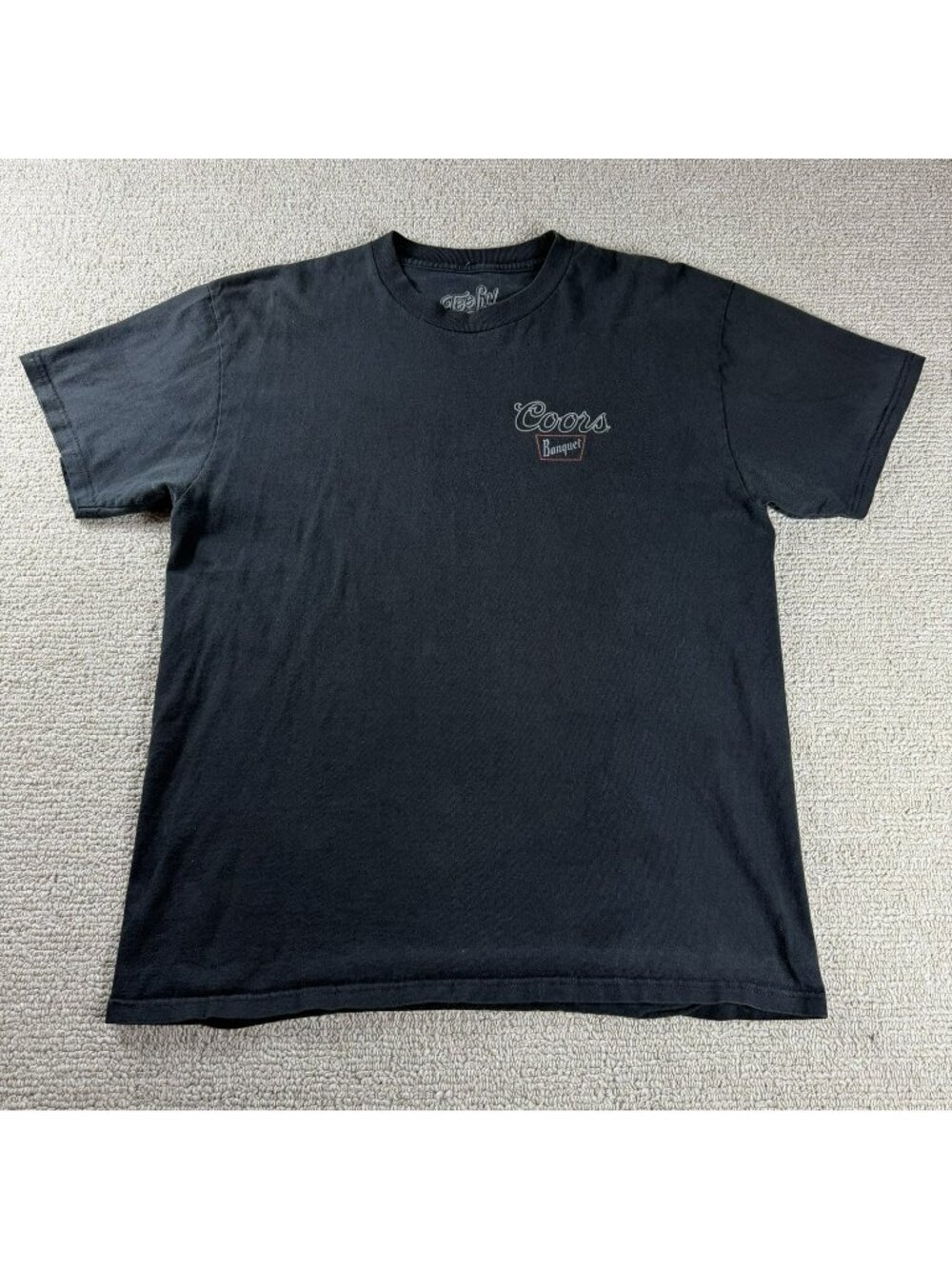 Coors Banquet Rodeo Beer Short Sleeve T-Shirt Black Men’s Size 99